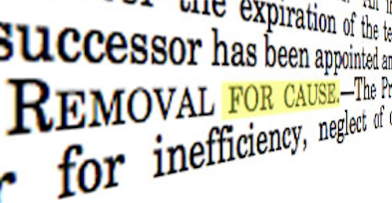 Could the Removal of Two Words Result in the Removal of Cordray?