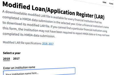 2018 HMDA LAR Data Released