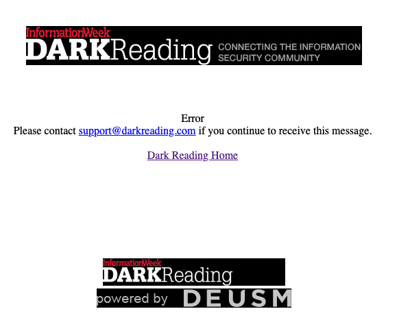 Uh-oh: DarkReading Down