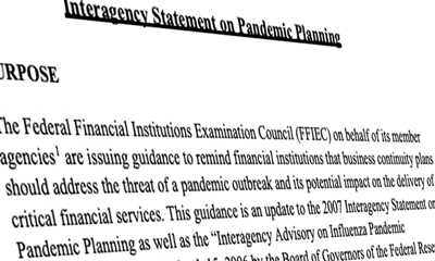 FFIEC Guidance on Pandemic Preparedness